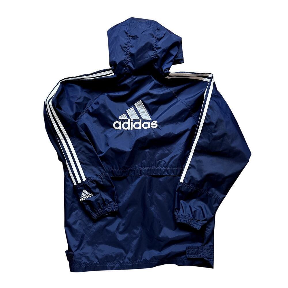 VTG 90s Adidas Navy Windbreaker Unisex Size Small